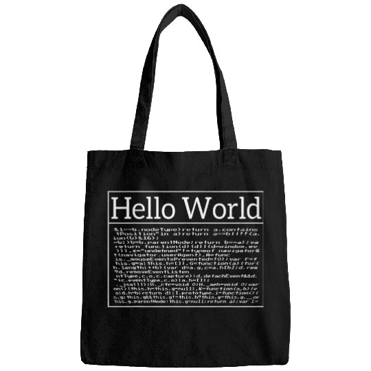 Hello World Coding Computer Scientist Software Developer 1 Bags