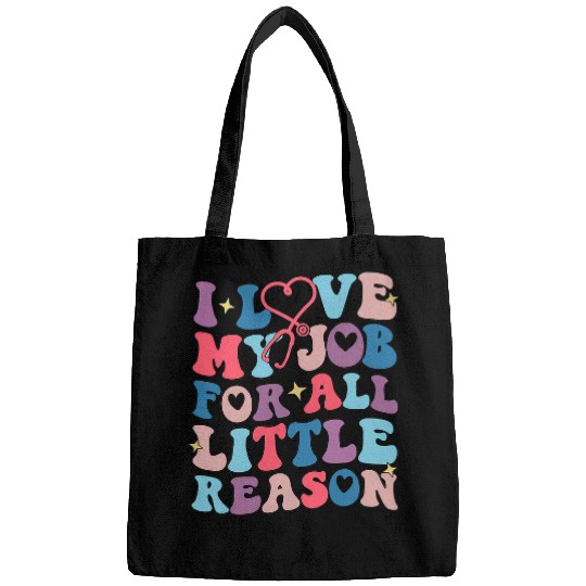 Retro I Love my Job For All Little Reasons School nurses Week Bags