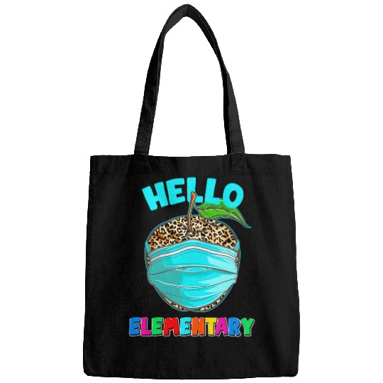Hello Virtual Elementary Leopard Print for Teacher Student Bags