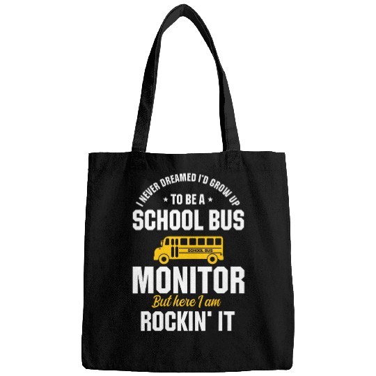 School Bus Monitor Job Driver Assistant Student Attendant Bags