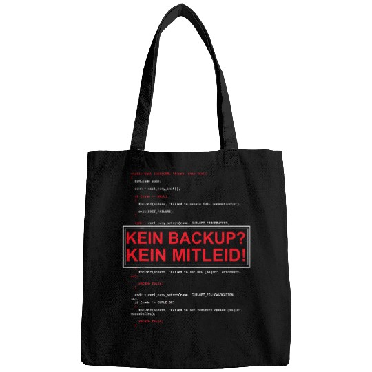Funny programmer computer scientist no backup no pain Bags
