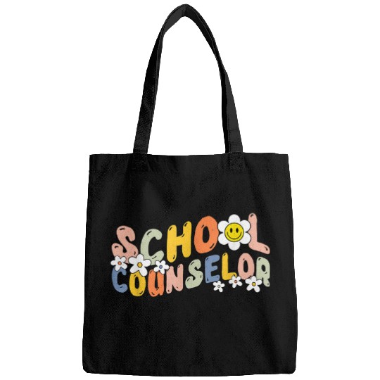 School Counselor Funny Retro Job Title Profession Worker Bags