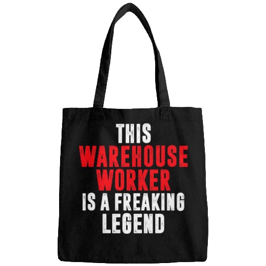 This Warehouse Worker is a freaking Legend Forklift Operator Bags