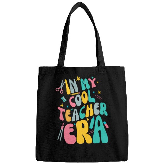 Groovy Retro In My Cool Teacher Era First Day Back To School Bags