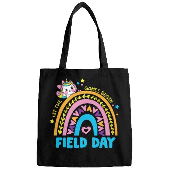 Field Day 2024 Cute Unicorns Teacher Student Kids Boys Girls Bags