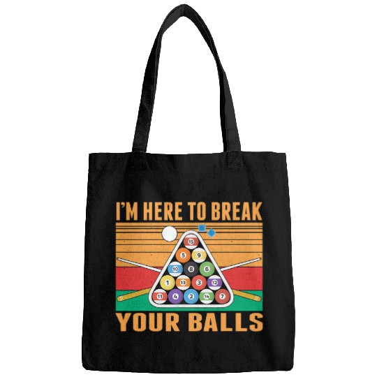 Billiard Humor Sarcastic Snooker Pool Player Bags