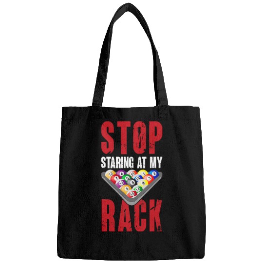 Billiard Funny Pool Player Stop Staring At My Rack Men Bags