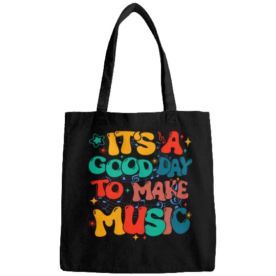 Women Retro Its A Good Day To Make Music Music Teacher Bags