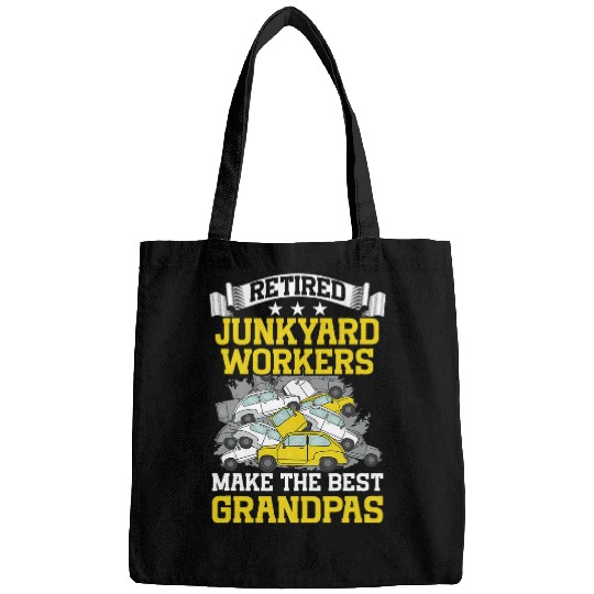 Scrapyard Retired the bests grandpas Junkyard Worker Bags