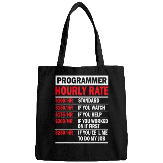 Programmer Hourly Rate Software Engineer Bags