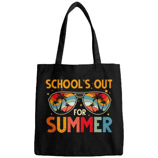 schools out summer last day of school teacher kids Bags