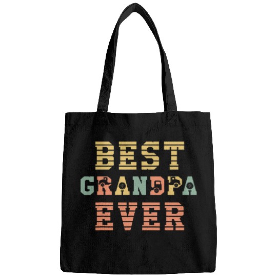 bests Grandpa Ever Truck Driver Grandparents Day Trucking 2 Bags