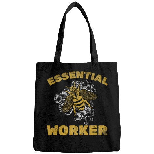 Beekeeper Essential Worker Honeybee Beekeeping Bee Beekeeper Bags