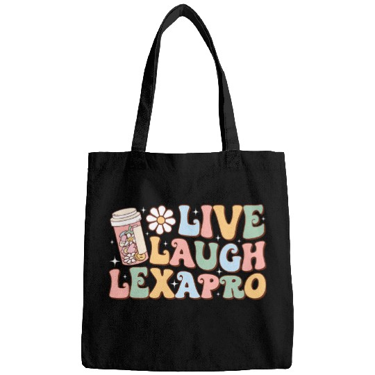 Live Laugh Lexapro Groovy Mental Health Therapist 3 Bags