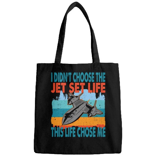 Fighter Jet Military Airplane Jet Fighter Pilot Slogan Bags