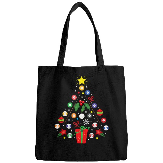 Billiards Pool Player Christmas Ornament Tree Funny Gift Men Bags