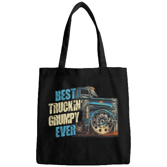 Mens Funny Trucker Grumpy Truckin Fathers Day For Men Bags