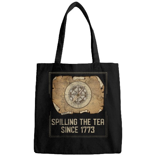 Funny AP History Teacher Student Spilling The Tea Since 1773 Bags