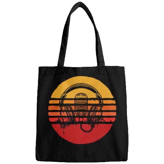 vintages Singer Vocalist Musician Retro Microphone Headphone 16 Bags