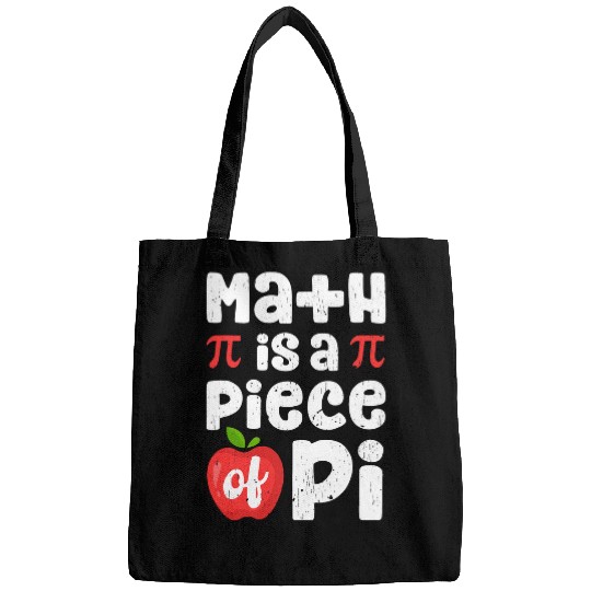 Math Is A Piece Of Pi Mathematics Teacher Student Apple Pie Bags