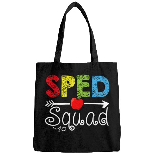 sped squad sped teacher student back to school Bags