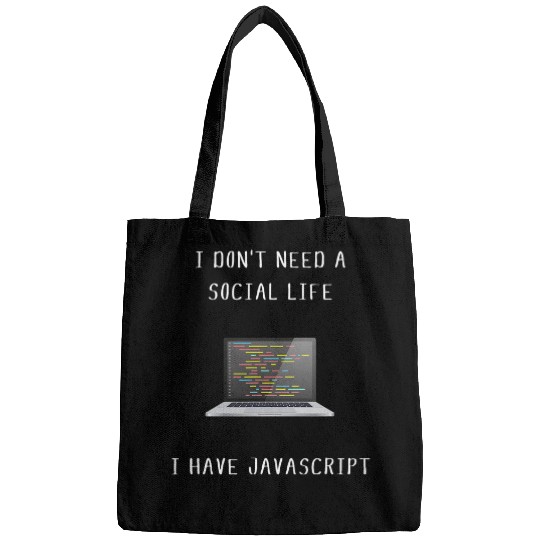 Programmer For Coder Engineer Developer Javascript Tee 1 Bags