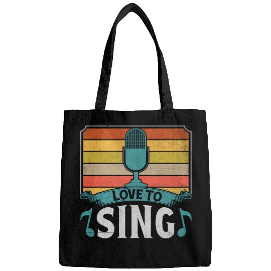 I Love To Sing Videoke Singer Singing Bags