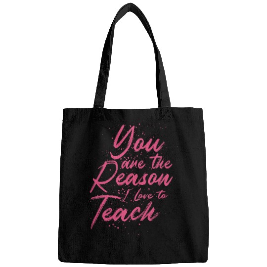 Love To Teach Positive Affirmation Kind Motivational Teacher Bags