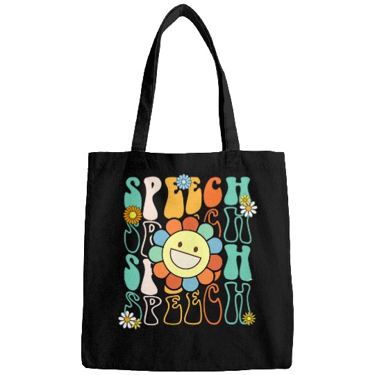 Speech Therapy Retro Speech Language Pathologist Therapist 4 Bags