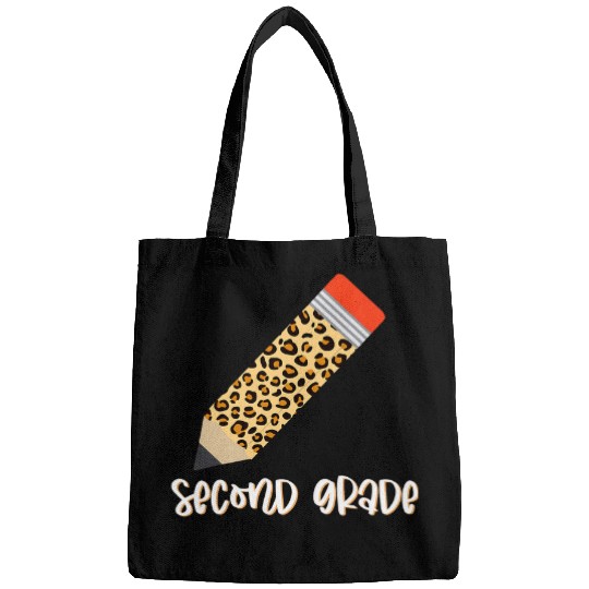 Leopard Plaid Print Second Grade School Teacher Student Bags