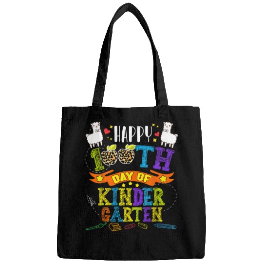 Happy 100Th Day Of Kindergarten Teacher Student Girls Boys Bags