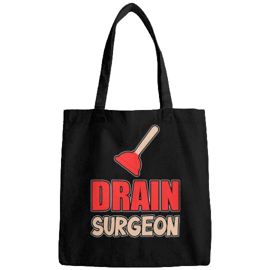 Mens Drain Surgeon Plumber Dad Mechanic Handyman Pipefitter Bags