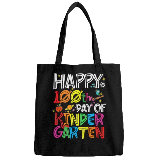 Happy 100th Day of Kindergarten Teacher or Student 6 Bags
