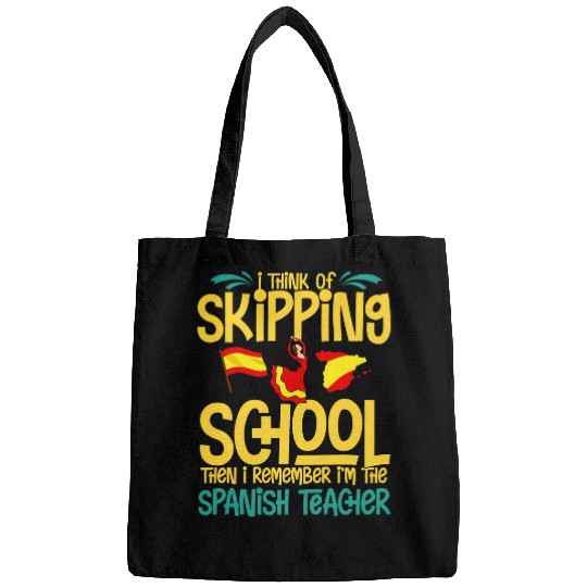 Spanish Teacher Spain Flag Language Lesson Student 6 Bags
