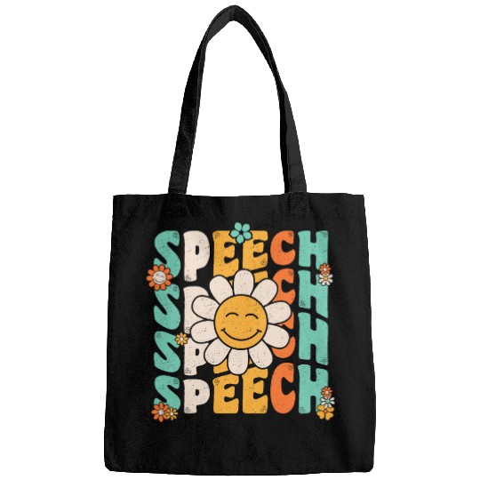 Speech Therapy Retro Speech Language Pathologist Therapist 5 Bags