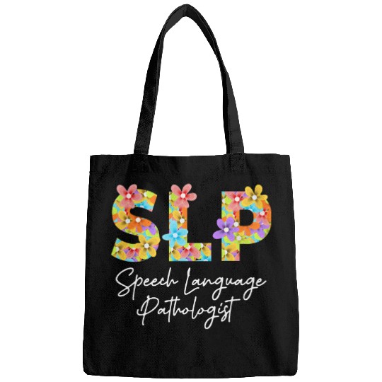 Speech Therapy Speech Language Pathologist Cute Floral Bags