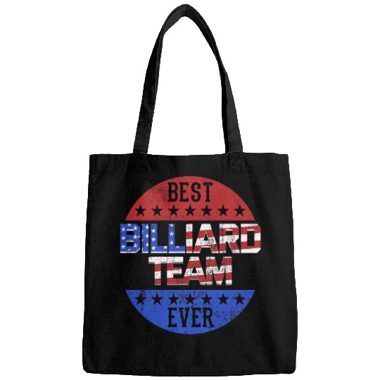 Billiard Team Player Independence Day Patriotic USA Flag Bags