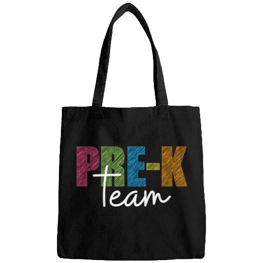 First Day Of Team PreK Squad Crew Preschool Teacher Student Bags