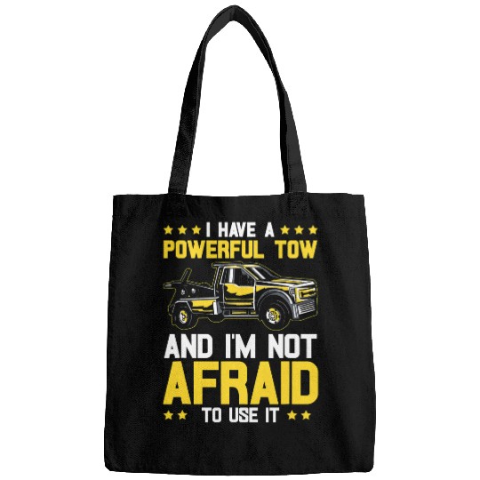 Tow Truck Driver Dad Trucker Powerful Bags