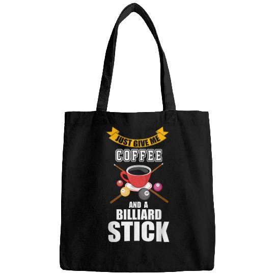 Coffee And Billiard Stick Pool Player Cue Ball Stick Snooke Bags