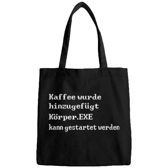 Nothing goes without coffee funny computer scientist Bags
