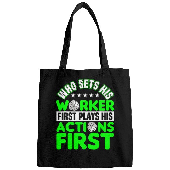 Worker first action first board game board gamer board games Bags