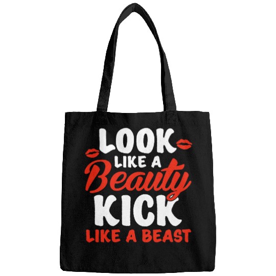 Womens Look Like A Beauty Kick Like A Beast Womens Martial Arts Bags