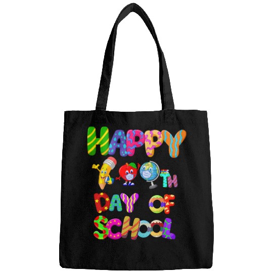 Happy 100th Day of School Kindergarten Teacher Student Bags