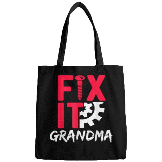 Fix It Grandma Repairman Repair Fixing Craftsmen Handyman Bags