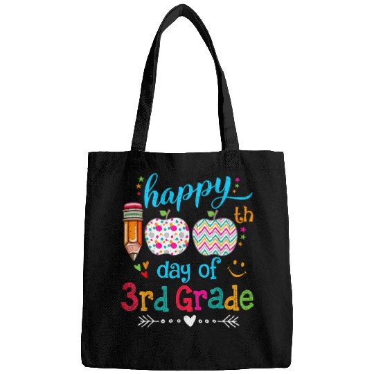 Happy 100th Day of School Kindergarten Teacher or Student 3 Bags