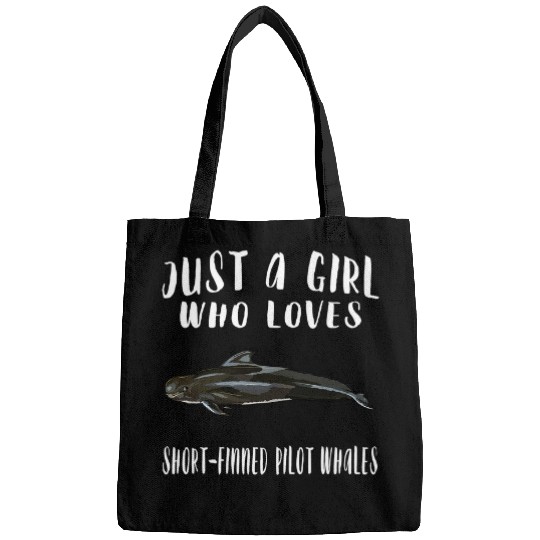 Im Just A Girl Who Loves Short Finned Pilot Whale Lover Bags