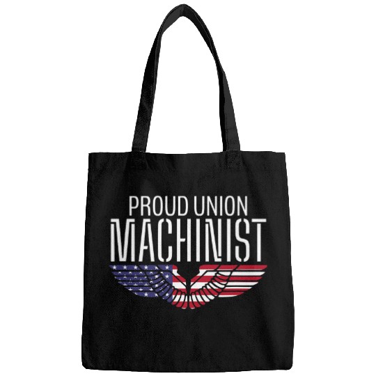Patriotic Proud American Pro Trade Union Milling Machinist Bags