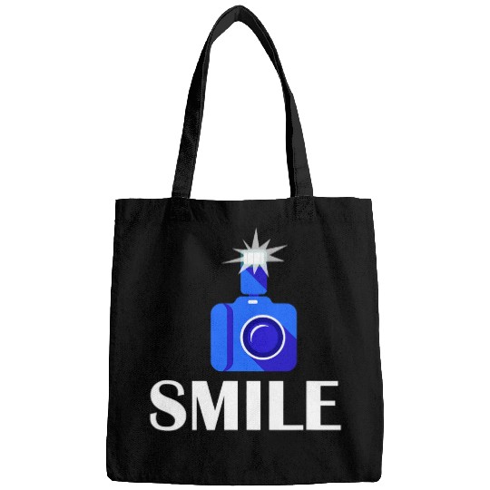 Funny Camera Graphic Smile Photography Photographer Bags