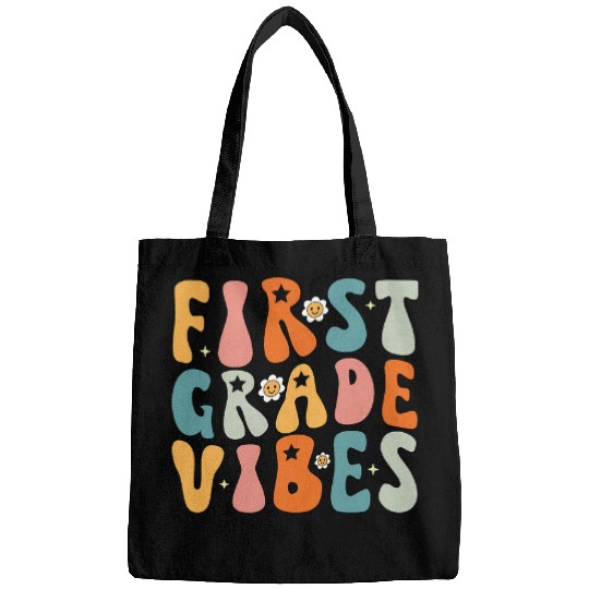 First Grade Vibes 1st Grade Team Colorful 1st Day of School Bags